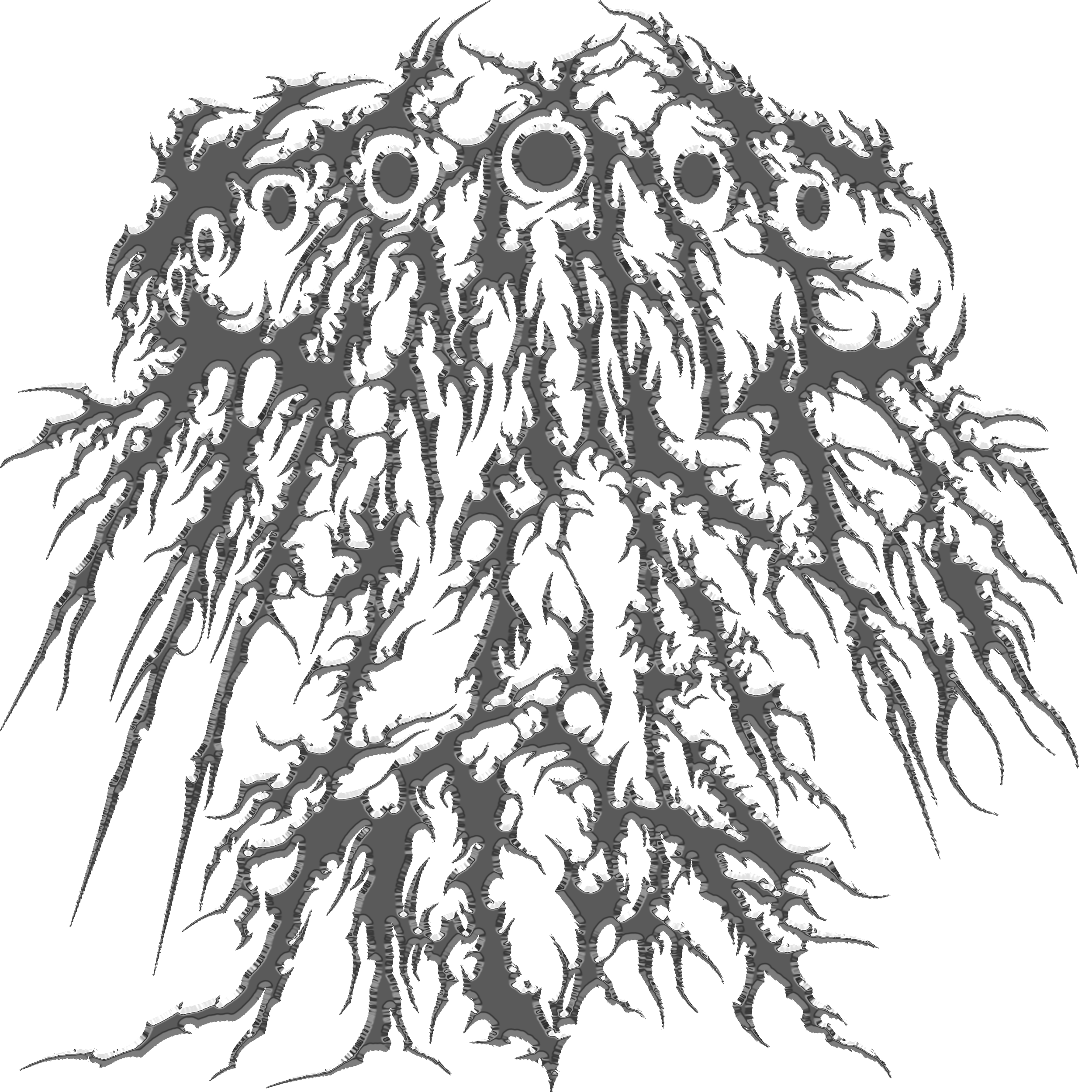 My band logo, it's really spiky and shiny.